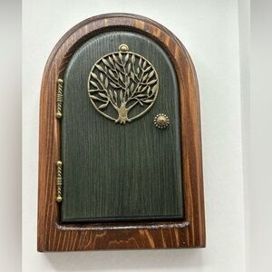 Handcrafted Wee Tree of Life Fairy Door Forest Green Home Garden Decor Canadian